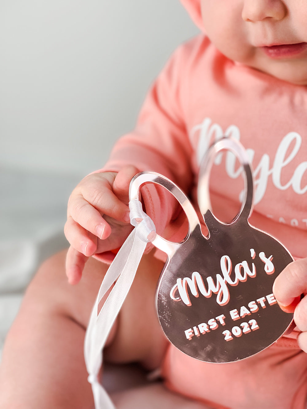 Personalised "First Easter 2024" Bunny Ornament