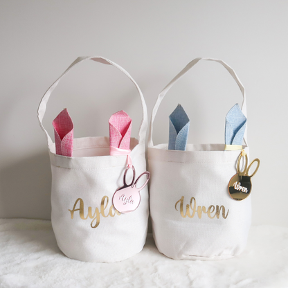 Personalised Bunny Ornament - Rose Gold
