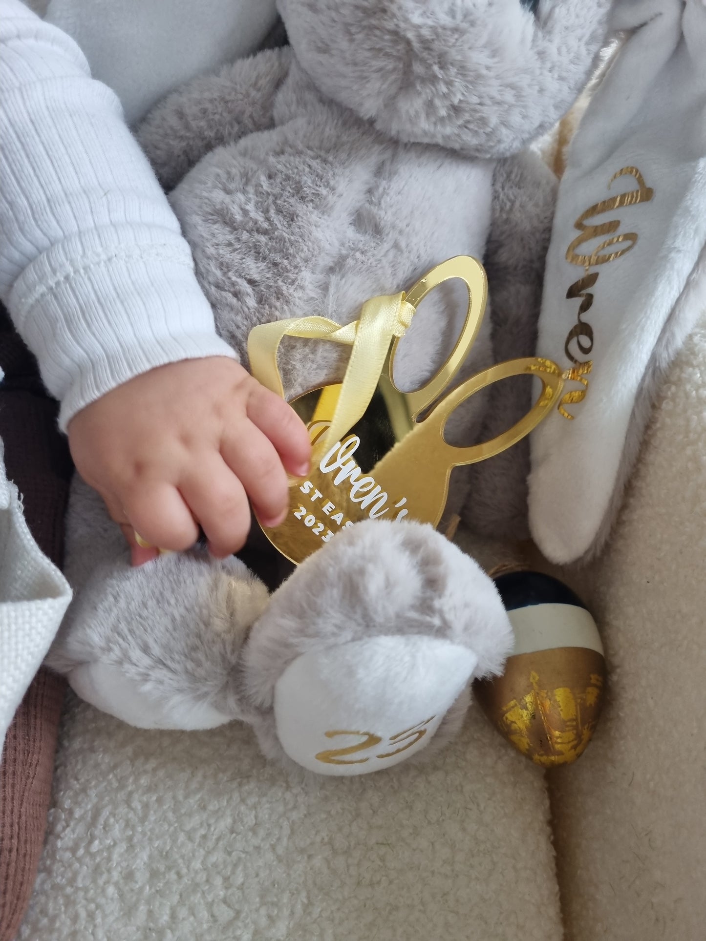 Personalised "First Easter 2024" Bunny Ornament